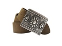 RESI, florale Gürtelschließe, Schnalle für 4 - 4,5cm Riemen, Tra