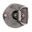 Wikinger Schild-Schließe silberfarben 4cm, Schnalle