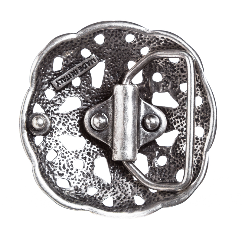 HIBERNIA, 4cm,silberfarbene keltische Knoten-Gürtelschließe, Sch