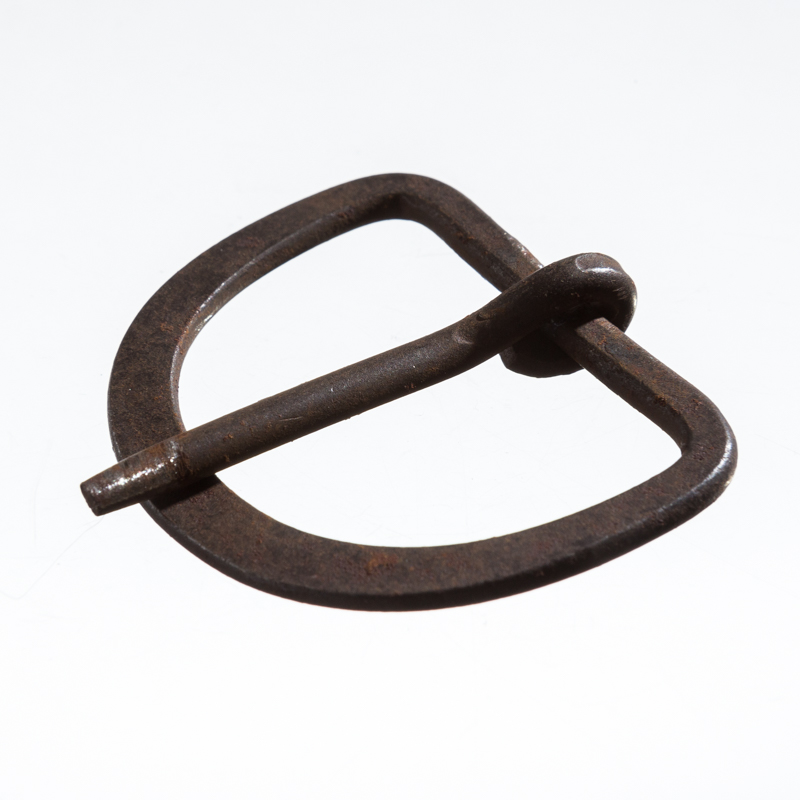 Iron 4, 4cm handgeschmiedete Eisenschließe, Schnalle
