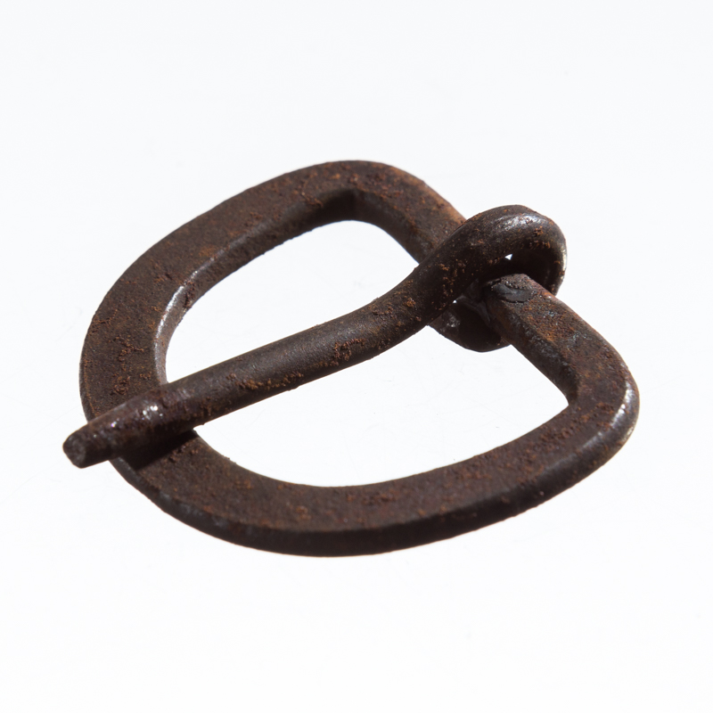 Iron 25, 2,5 cm handgeschmiedete Eisenschließe, Schnalle