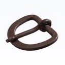 Iron 25, 2,5 cm handgeschmiedete Eisenschließe, Schnalle
