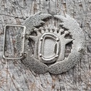 CADDY-BO 2; 4cm Schließe, Schnalle, silber/schwarz, Flaschenöffn