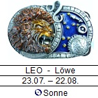 Sternzeichen Löwe - Leo, 4cm Schließe, Schnalle