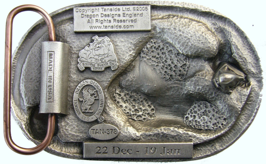 Sternzeichen Steinbock - Capricorn, 4cm Schließe, Schnalle