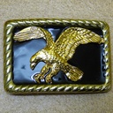 Goldener Adler, 4cm Gürtelschließe, Schnalle