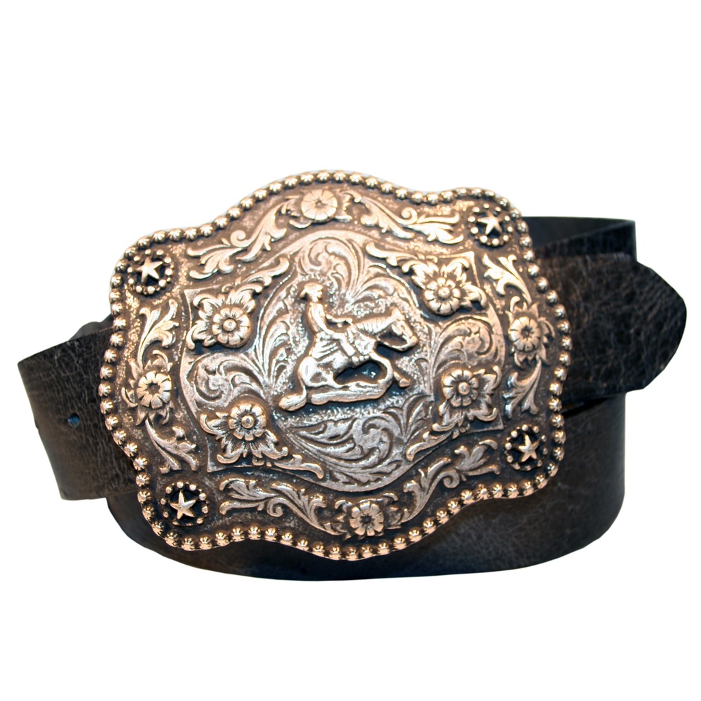 B 9004-1 Western Rodeo Buckle SLIDING STOP, Schnalle