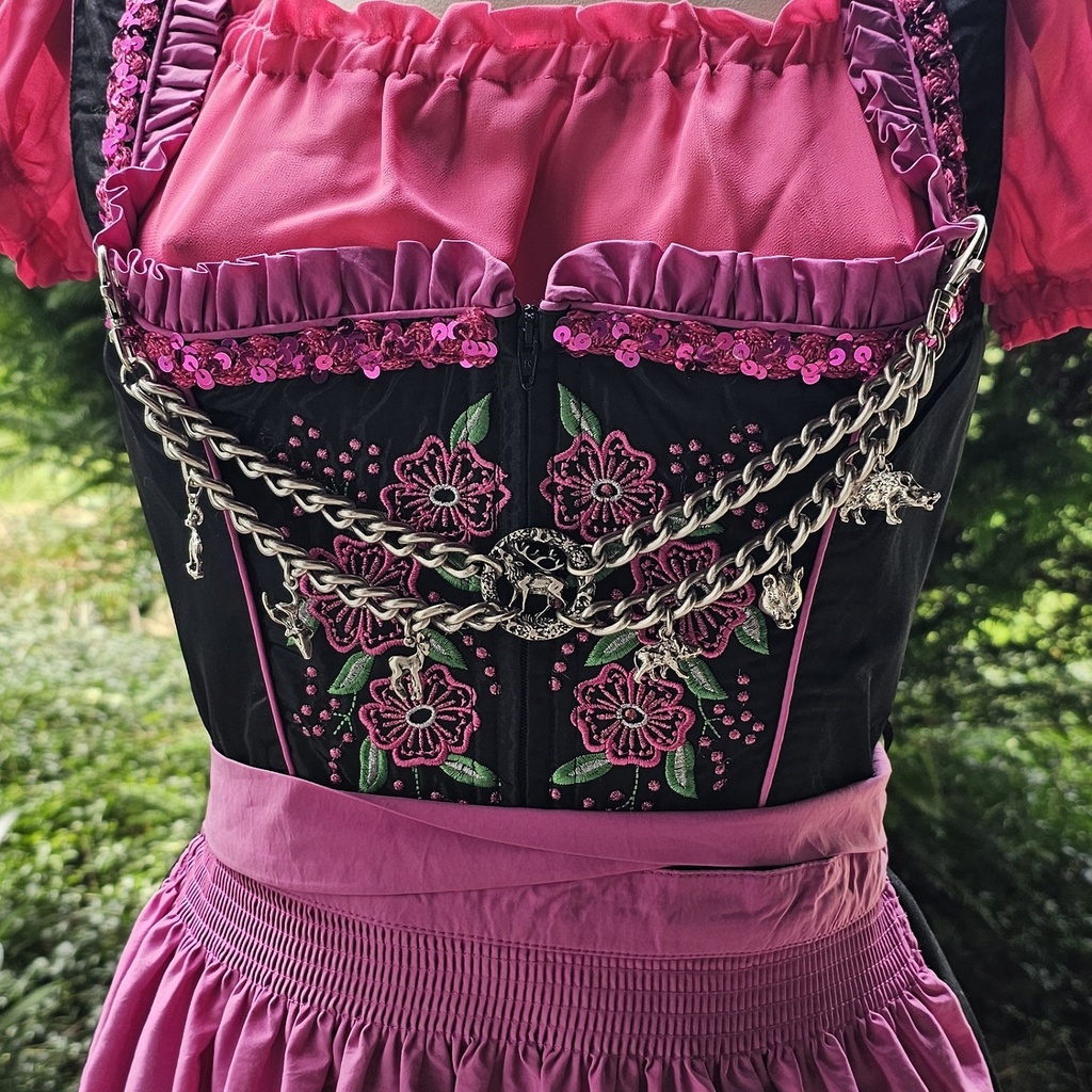 CHARIVARI / Kettengürtel,HIRSCH,Fb:silber, Cosplay