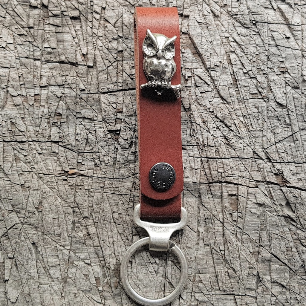 Schlüsselanhänger SLING, Eule, silber