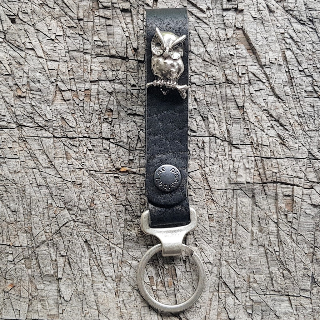 Schlüsselanhänger SLING, Eule, silber