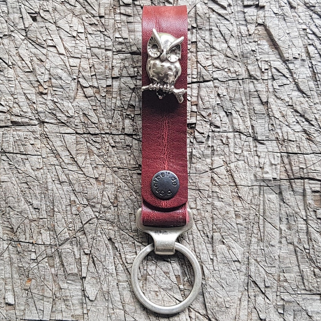 Schlüsselanhänger SLING, Eule, silber