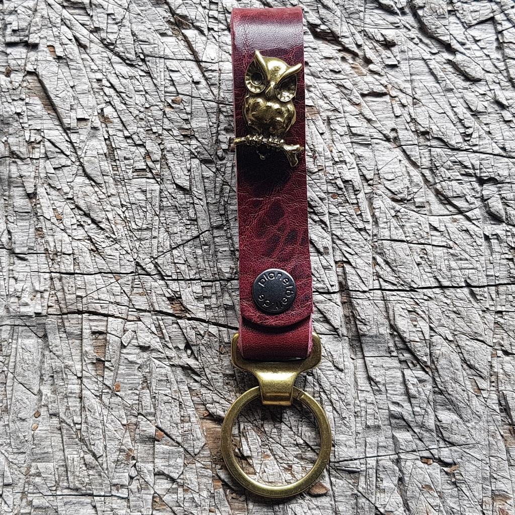 Schlüsselanhänger SLING, Eule, silber