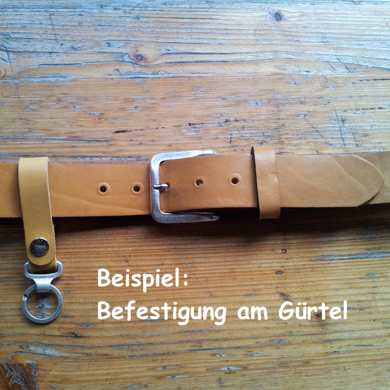 Schlüsselanhänger SLING, Edelweiß, silber
