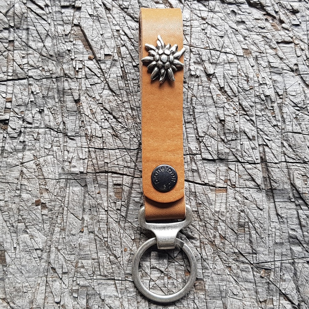 Schlüsselanhänger SLING, Edelweiß, silber