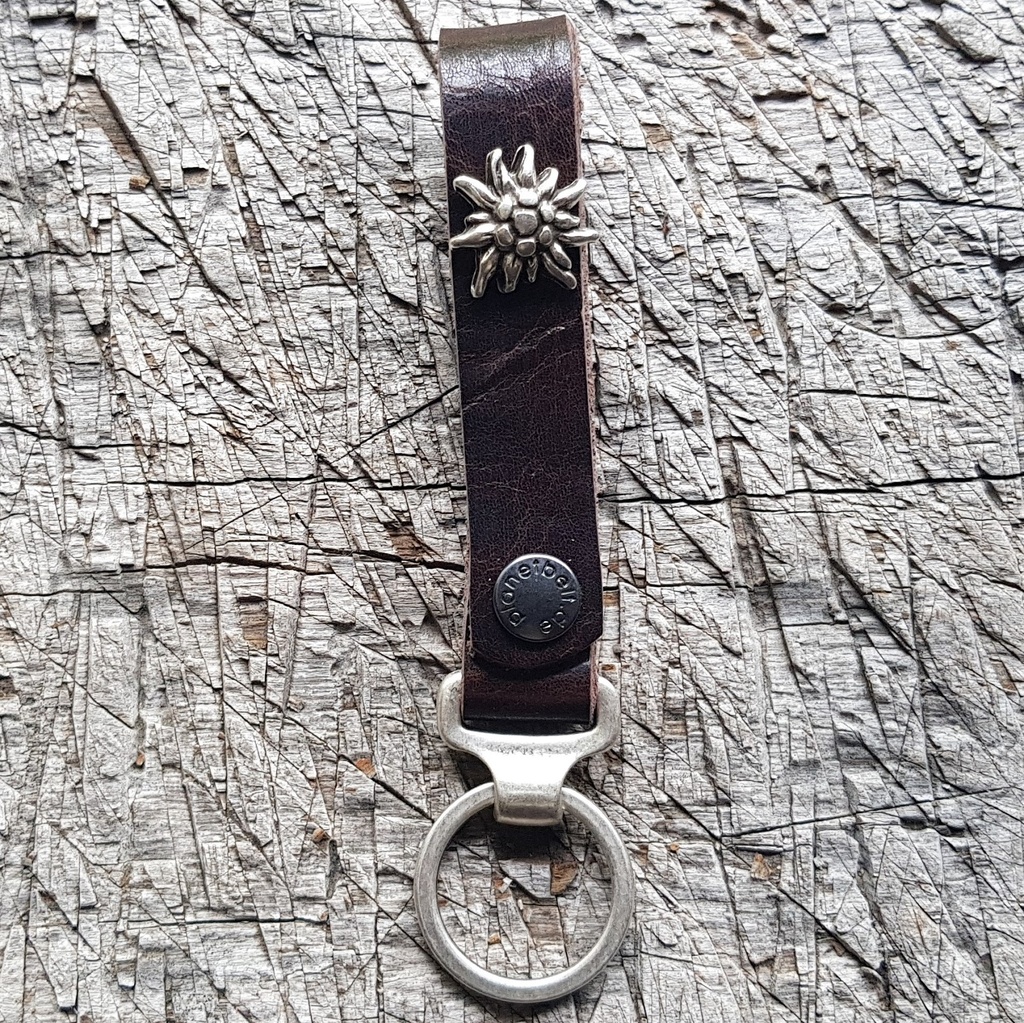 Schlüsselanhänger SLING, Edelweiß, silber