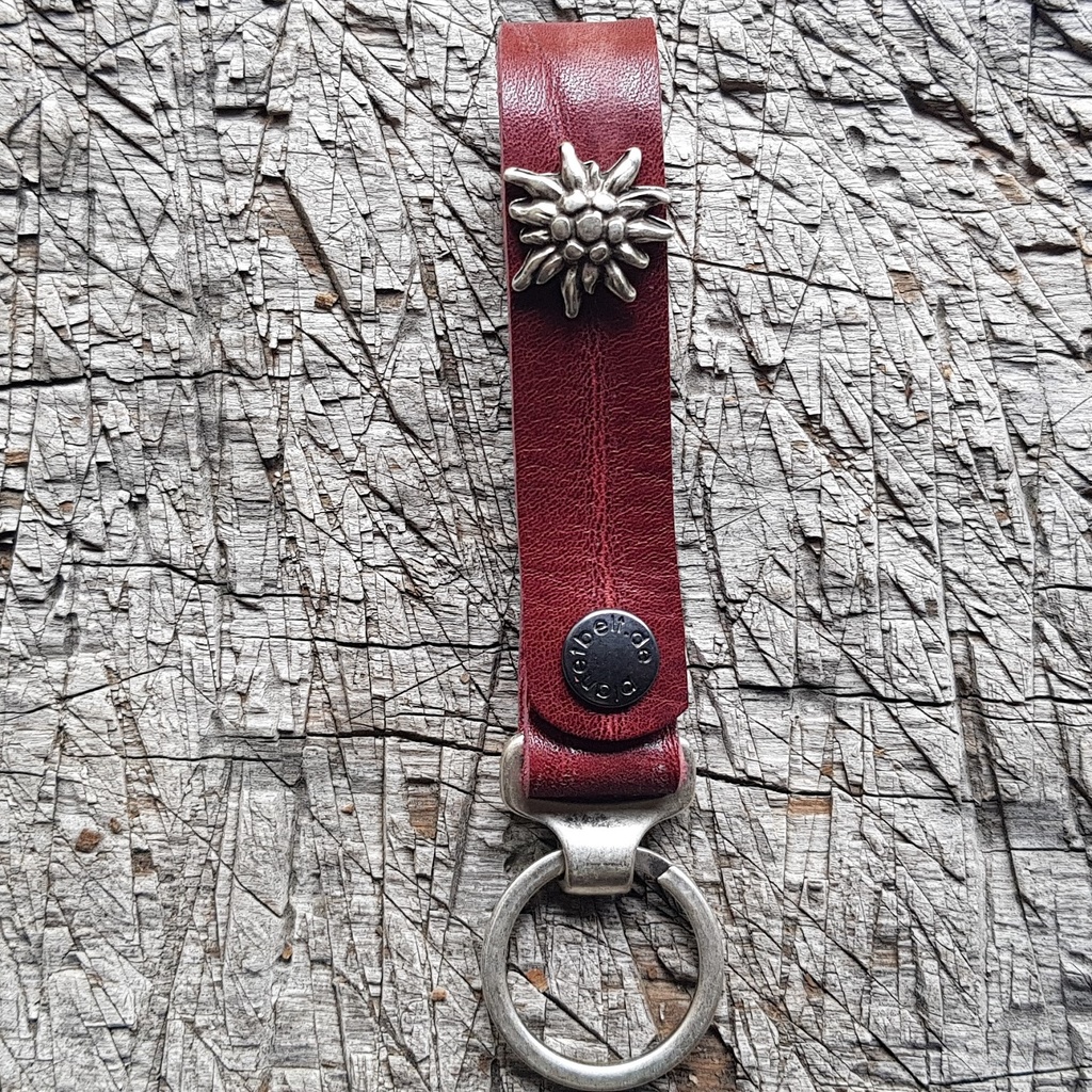 Schlüsselanhänger SLING, Edelweiß, silber