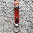 Schlüsselanhänger SLING, Edelweiß, messing