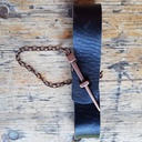 Krughalter,Fb:schwarz ,Leder,Mittelalter,Larp,Wikinger,Cosplay