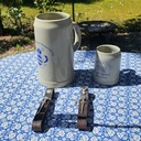 Krughalter CERVO,Zier-Beschlag Hirsch,Leder,Mittelalter,Tracht,L