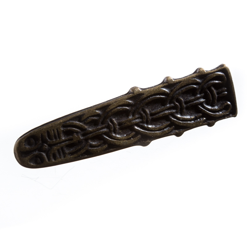 altmessingfarbene Gürtelspitze Celtic II  1,5cm