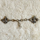 LILIEN,Verschluss,Fb:messing,Umhang,Mittelalter,Larp,Royal
