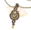 Boho Makramee Halskette, Unikat Elfenschmuck, Boho Choke 2