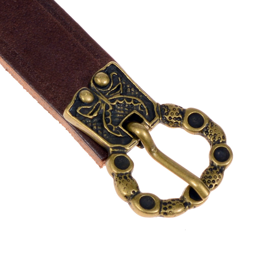 Spätmittelalter-Gürtel aus Leder - 2 cm 1