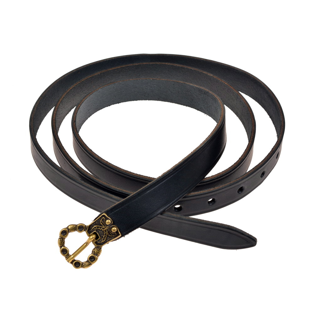 Spätmittelalter-Gürtel aus Leder - 2 cm 2
