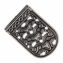Wikinger-Riemenende 'Rygge' - 4,5 cm