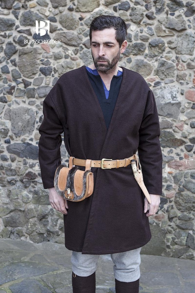 Klappenrock Loki, Braun Mittelalterliches vom Burgschneider