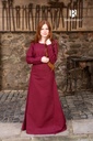 Unterkleid Freya - Bordeaux: Authentisches Untergewand für LARP und Reenactment