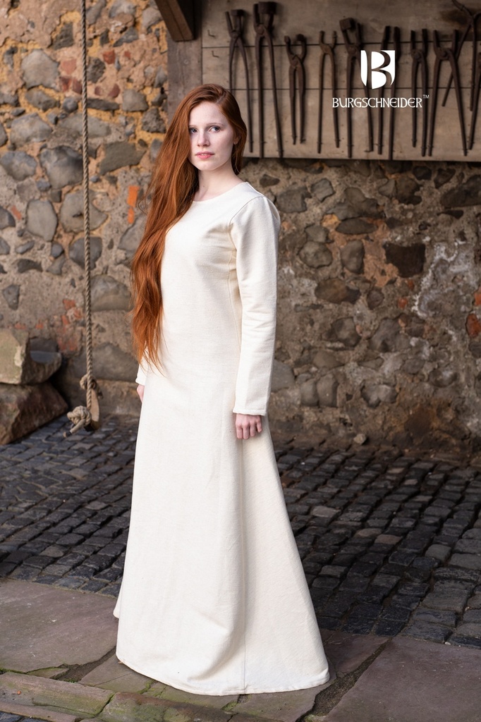 [030000NH23-M] Winterunterkleid Thora - Natur: Historische Unterwäsche für den Winter (M)