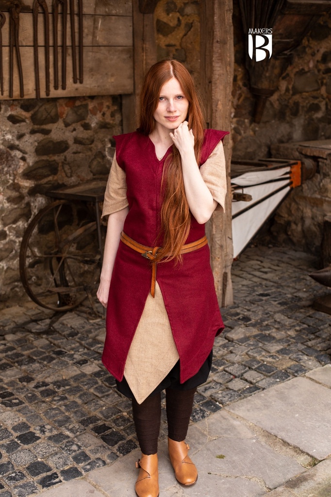 Tunika Meril in Wolle Rot - Miss Viscid Designs von Burgschneider