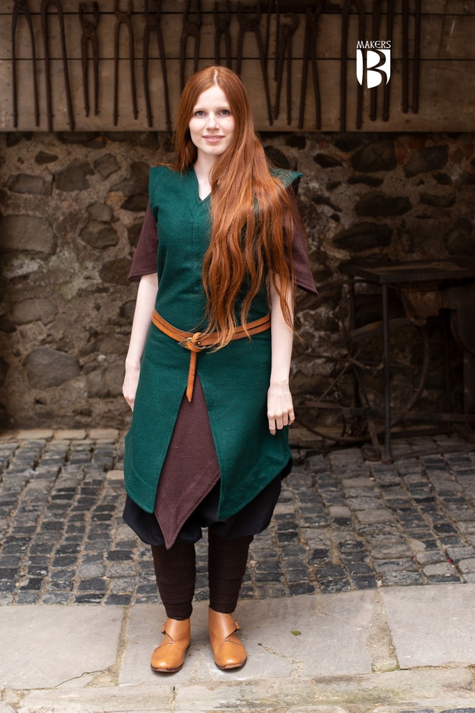 Tunika Meril in Grün Wolle - Miss Viscid Designs von Burgschneider