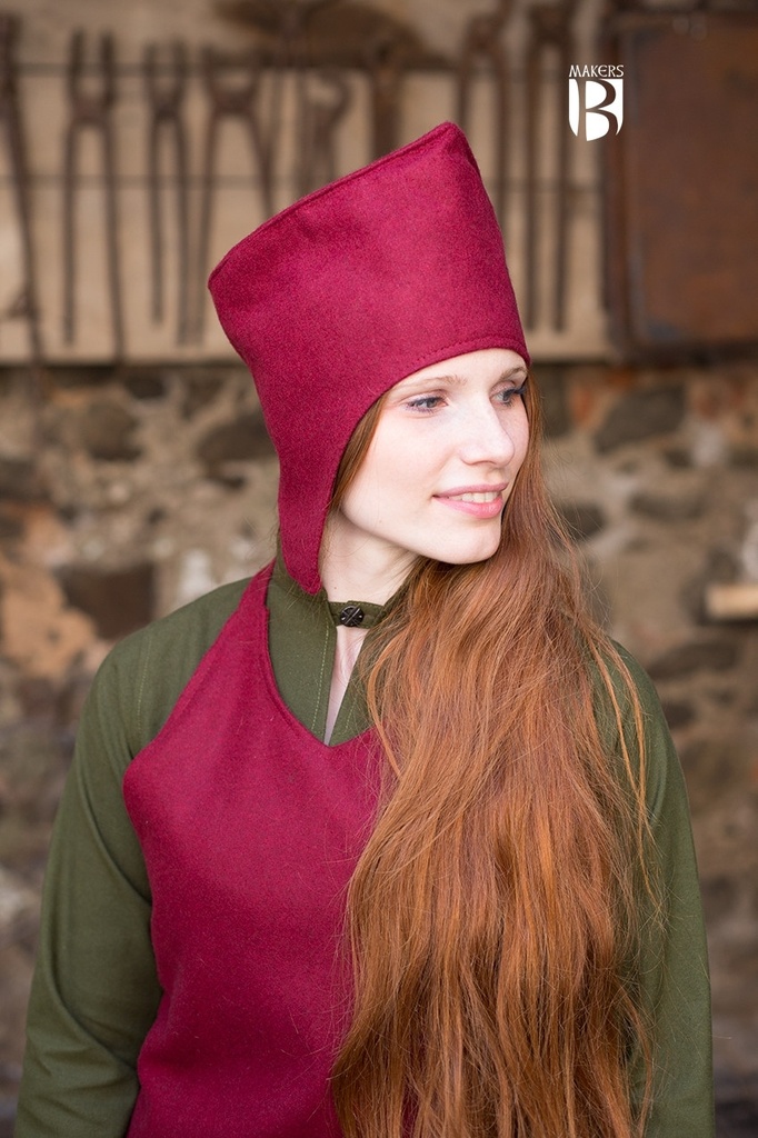 [14410-004] Magierhut Adis in Wolle Rot - Miss Viscid Designs von Burgschneider (XS (55cm))