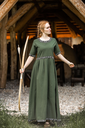 Edles Kurzarmkleid „Ennlin“ – Mittelalterliche Eleganz in Grün