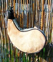 Bota-Trinkschlauch aus Leder – Kleine Hirtenflasche (1 Liter) in gerader oder gebogener Form