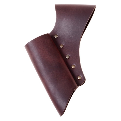 [04 SHS-1.br] Schwerthalter einfach Leder - Accessoire für Larp & Mittelalter (braun)