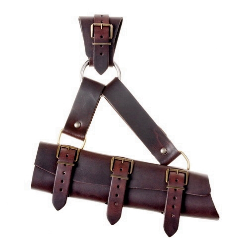 Larp Schwertgehänge mit Ring Leder - Accessoire für Larp & Mittelalter