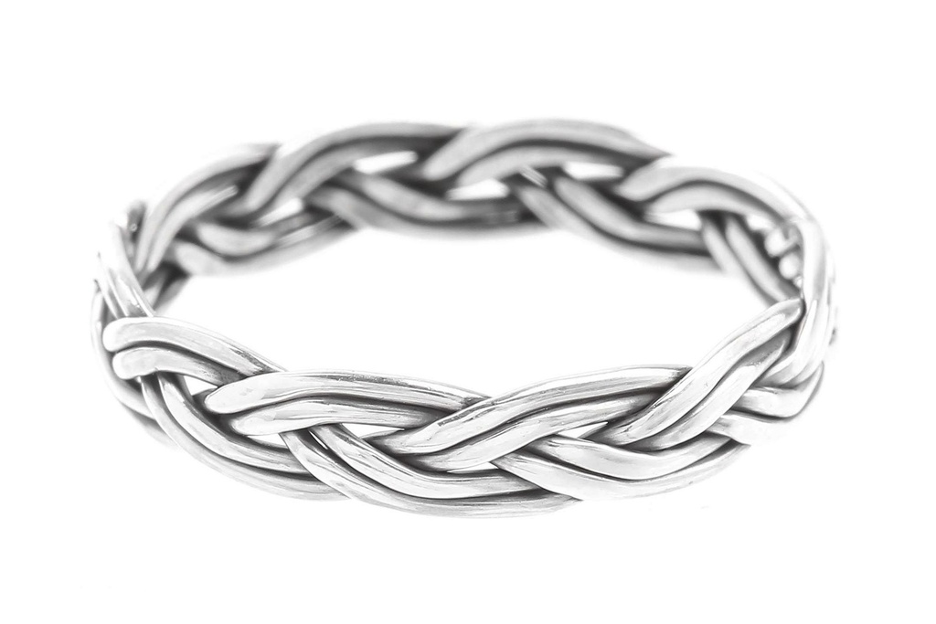 [17264-001] Ring Rana aus Silber 925 – Zarter Wikinger Flechtring 4 mm Damenring (14 / 44)