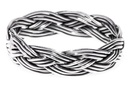 ZAERA Ring aus Silber – Wikinger Flechtring Damenring 5 mm breit