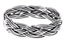 ZAERA Ring aus Silber – Wikinger Flechtring Damenring 5 mm breit