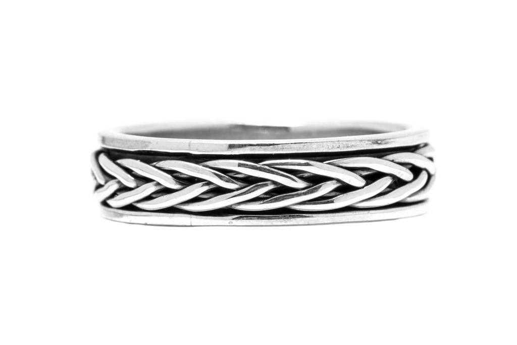 [17267-001] Ring Wira Drehring aus Silber 925 – Wikinger Bandring mit Flechtmuster 5,5 mm (15 / 48)