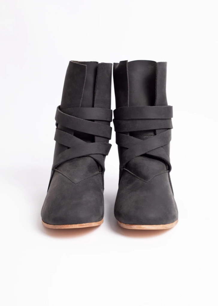 Haithabu-Stiefel „Sjur“ – Authentische Wikingerstiefel mit Ledersohle