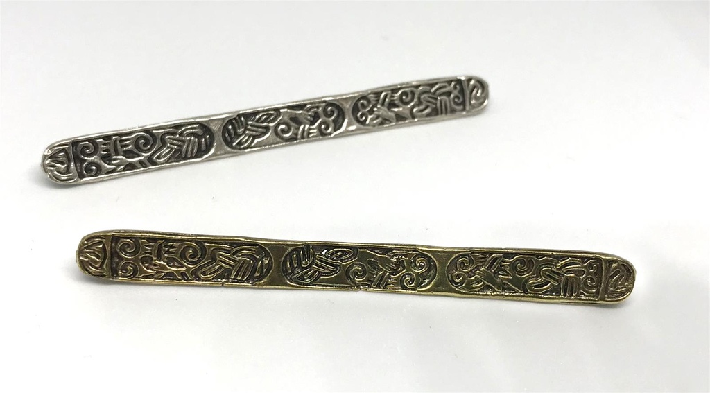 Wikinger Kettenverteiler „Gotland“ – 2er-Set Replik 74 mm mit 6 Ösen aus ZAMAK