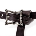 Renaissance-Gürtel aus Leder - 2 cm 