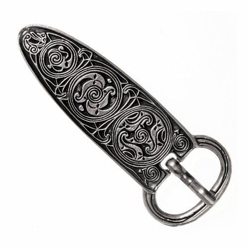 [09 Ce-S 3.si] Gürtelschnalle "Lagore"  für 3 cm Gürtel (silber)