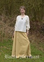 Mittelalterlicher Rock weit ausgestellt beige, 100% Baumwolle  Mittelalter Kostüm Historisches Gewand