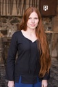 Mittelalterbluse Lysia Schwarz Baumwolle