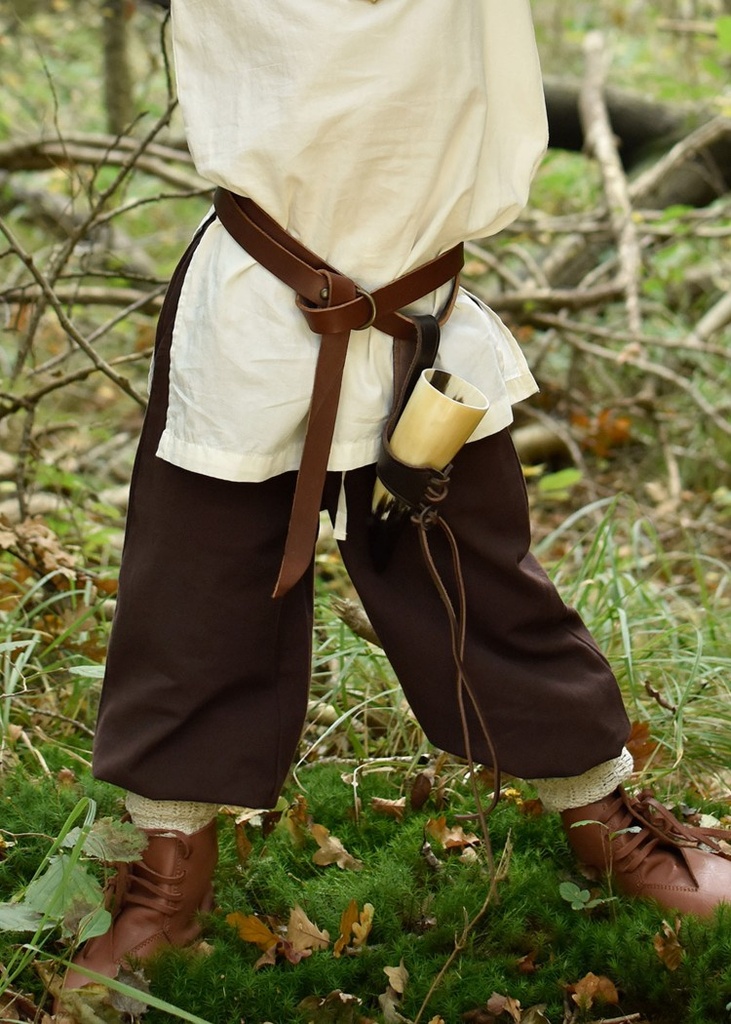 Kinderhose Mittelalterhose für Kinder Thore braun aus Baumwolle - Gewand für Mittelalter, Larp und Reenactment